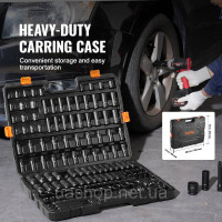 Vevor 316873 Набір торцевих головок 130 предметів 3/8 1/2 дюйма SAE Metric Drive Remover Vevor 316873 Набір торцевих головок 130 предметів 3/8 1/2 дюйма SAE Metric Drive Remover