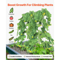 Vevor 317122 Набір з 2 складних опор для скелелазіння A-Frame Cucumber Trellis 90x140 см