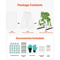 Vevor 317122 Набір з 2 складних опор для скелелазіння A-Frame Cucumber Trellis 90x140 см