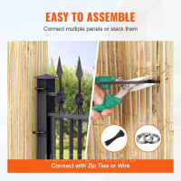 Vevor 317205 bamboo mat privacy fence приватний екран бамбуковий садовий паркан 4.8x1.8m Vevor 317205 bamboo mat privacy fence приватний екран бамбуковий садовий паркан 4.8x1.8m