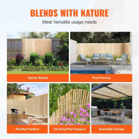 Vevor 317205 bamboo mat privacy fence приватний екран бамбуковий садовий паркан 4.8x1.8m Vevor 317205 bamboo mat privacy fence приватний екран бамбуковий садовий паркан 4.8x1.8m