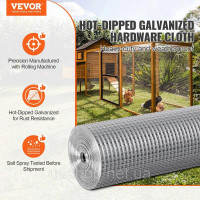 Vevor 317163 Огорожа з сітки для вольєру 1220 мм x 30,48 м сталь 19 калібру Vevor 317163 Огорожа з сітки для вольєру 1220 мм x 30,48 м сталь 19 калібру
