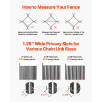 Vevor 317178 Chain Link Fence Privacy Screen Lams Single Wall 1740 мм Vevor 317178 Chain Link Fence Privacy Screen Lams Single Wall 1740 мм