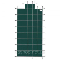 Vevor 317252 Прямокутне безпечне накриття для басейну, 16 x 32 фути, зелена секція сходинок, 4 x 8 футів, для використання на