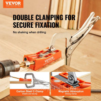 Vevor 318254 50 шт Набір для свердління кишенькових отворів Подвійне кишенькове свердло з квадратним свердлом, С-образні