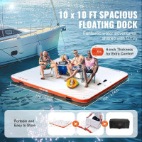 Vevor 317293 Надувний батут для плавання 3,04x3,04 м Платформа для плавання Vevor 317293 Надувний батут для плавання 3,04x3,04 м Платформа для плавання