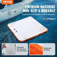 Vevor 676071 Надувний плавучий док VEVOR, 2,13 х 2,13 м, надувна докова платформа, нековзний водний плавучий