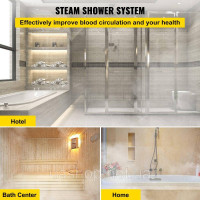 Vevor 317316 Happybuy Парогенератор 9 кВт паровий душ 220В-240В сауна парогенератор з програмованим контролером для дому SPA ванна