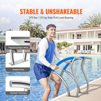 Vevor 317325 Поручень для басейну з 2 предметів Поручень для входу в басейн 1395x810x100 мм Vevor 317325 Поручень для басейну з 2 предметів Поручень для входу в басейн 1395x810x100 мм