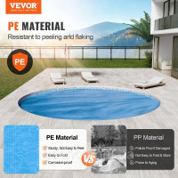 Vevor 317338 Solar Pool Cover, Φ3,05 м. Кругла сонячна ковдра для басейнів, Solar Cover для надземних басейнів, 15 mil Solar