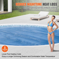 Vevor 317338 Solar Pool Cover, Φ3,05 м. Кругла сонячна ковдра для басейнів, Solar Cover для надземних басейнів, 15 mil Solar