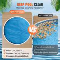 Vevor 317338 Solar Pool Cover, Φ3,05 м. Кругла сонячна ковдра для басейнів, Solar Cover для надземних басейнів, 15 mil Solar