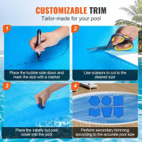 Vevor 317338 Solar Pool Cover, Φ3,05 м. Кругла сонячна ковдра для басейнів, Solar Cover для надземних басейнів, 15 mil Solar