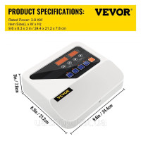Vevor 317354 400V блок керування нагріванням сауни Цифровий контролер сауни, дисплей цифрового контролера сауни із зовнішнім