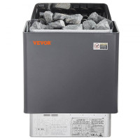 Vevor 317355 6кВт Електрична обігрівач для сауни Цифровий контролер для сауни об’ємом 5-9 м³ Vevor 317355 6кВт Електрична обігрівач для сауни Цифровий контролер для сауни об’ємом 5-9 м³