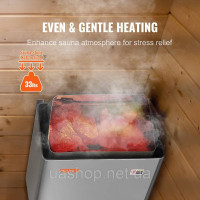 Vevor 317361 8kW Електрична каменка для сауни Sauna Hear Integrated Control 8-12 m³ Spa