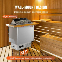 Vevor 317361 8kW Електрична каменка для сауни Sauna Hear Integrated Control 8-12 m³ Spa