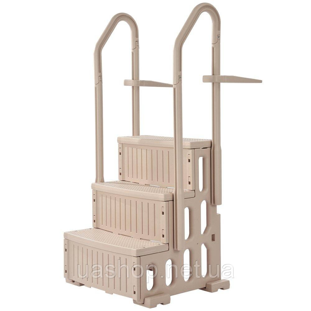 Vevor 317383 Драбина 3-Step Pool Ladder Safety Ladder 181 кг для басейнів 91,4-121,9 см