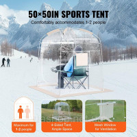 Vevor 317411 Прозорий намет Throw Tent Camping Tent Bubble 1 Person 1.27x1.27x1.6m