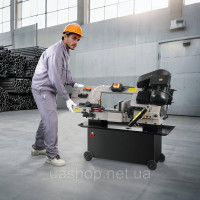 Vevor 318359 Стрічкова пилка по металу зі стійкою, прямокутна різальна здатність 17x30 см, ножівка по металу з двигуном 1,1 кВт,