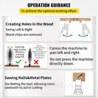 Vevor 318372 50x Saw Blades Oscillating Accessories Set HCS+Stainless Steel Multitool Segment Saw Blade 1-3/4 дюйма 1-3/8 дюйма
