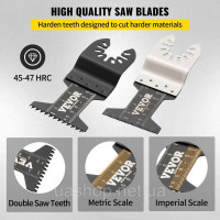 Vevor 318372 50x Saw Blades Oscillating Accessories Set HCS+Stainless Steel Multitool Segment Saw Blade 1-3/4 дюйма 1-3/8 дюйма