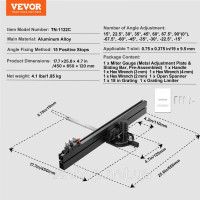 Vevor 318378 Прецизійний кутомір для настільних пил, стандартний паз, 3/4 x 3/8 дюйма, сітка 61 см