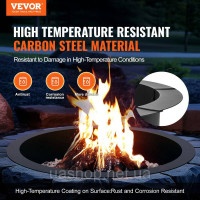 Vevor 317492 Fire Pit Bowl Fire Bowl Металевий 1143 мм Garden Patio Vevor 317492 Fire Pit Bowl Fire Bowl Металевий 1143 мм Garden Patio