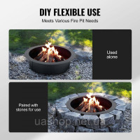 Vevor 317495 багаття вогнище кільце вогнище багаття метал Ø914,4мм садова тераса Vevor 317495 багаття вогнище кільце вогнище багаття метал Ø914,4мм садова тераса
