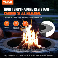 Vevor 317498 Fire Pit Fire Ring Fire Bowl Fire Bowl Metal 1016mm Garden Patio