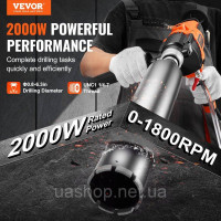Vevor 318411 Алмазне свердло 2000 Вт макс. 16 см