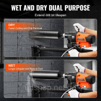 Vevor 318405 Алмазне свердло 3200W 25см