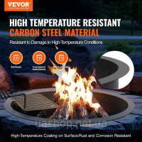 Vevor 317500 Fire Pit Fire Ring Fire Bowl Багаття Метал φ1016 мм Садова тераса