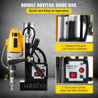 Vevor 318417 Магнітний дриль Sdt MD40 з набором кільцевих різців HSS 25,4 мм, 13 предметів