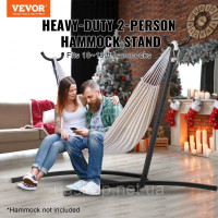 Vevor 317524 Портативна підставка для гамака, вантажопідйомність 204 кг, сталева підставка для гамака для 2 осіб, міцна Vevor 317524 Портативна підставка для гамака, вантажопідйомність 204 кг, сталева підставка для гамака для 2 осіб, міцна