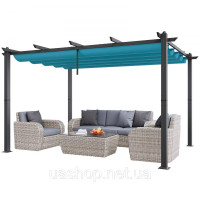 Vevor 317587 Пергола 2,96 x 3,95 x 2,3 м, альтанка з сонцезахисним дахом, садова альтанка класу захисту від ультрафіолету UV50+, Vevor 317587 Пергола 2,96 x 3,95 x 2,3 м, альтанка з сонцезахисним дахом, садова альтанка класу захисту від ультрафіолету UV50+,