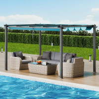 Vevor 317587 Пергола 2,96 x 3,95 x 2,3 м, альтанка з сонцезахисним дахом, садова альтанка класу захисту від ультрафіолету UV50+, Vevor 317587 Пергола 2,96 x 3,95 x 2,3 м, альтанка з сонцезахисним дахом, садова альтанка класу захисту від ультрафіолету UV50+,