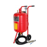 Vevor 318446 Піскоструминна машина, 40 л Піскоструминна машина, 60-125 PSI Мобільний піскоструминний апарат з аксесуарами,