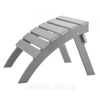 Vevor 317618 Figprest adirondack othoman 547x480x377mm hdpe садовий стілець складний сірий Vevor 317618 Figprest adirondack othoman 547x480x377mm hdpe садовий стілець складний сірий