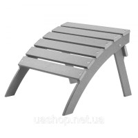 Vevor 317618 Figprest adirondack othoman 547x480x377mm hdpe садовий стілець складний сірий Vevor 317618 Figprest adirondack othoman 547x480x377mm hdpe садовий стілець складний сірий