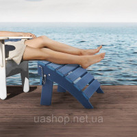 Vevor 317621 Підставка для ніг Adirondack Ottoman 400x480x330mm HDPE садовий стілець складний синій Vevor 317621 Підставка для ніг Adirondack Ottoman 400x480x330mm HDPE садовий стілець складний синій
