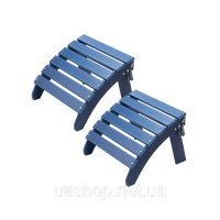 Vevor 317748 Комплект із 2 підставок для ніг Adirondack Ottoman 475x480x350mm HDPE Садовий стілець синій Vevor 317748 Комплект із 2 підставок для ніг Adirondack Ottoman 475x480x350mm HDPE Садовий стілець синій