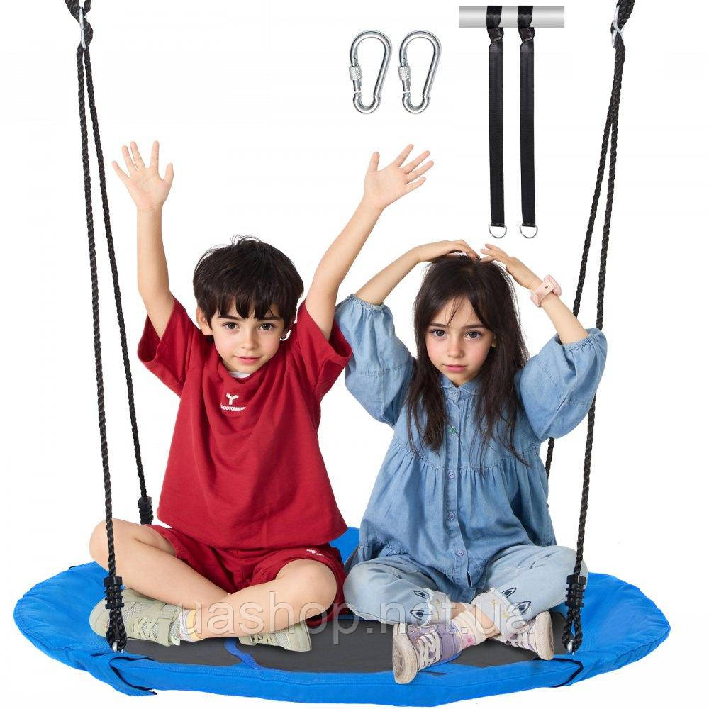 Vevor 317640 Дитяча гойдалка Tree Swing Saucer Swing 1016mm 340kg Oxford Blue