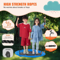 Vevor 317640 Дитяча гойдалка Tree Swing Saucer Swing 1016mm 340kg Oxford Blue