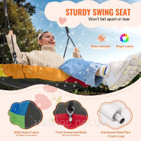 Vevor 317648 Swing Tree Vivvor, 40-дюймовий гойдалки для тарілки, потужність ваги 750 фунтів, сидіння з тканини Oxford 900d з 2 Vevor 317648 Swing Tree Vivvor, 40-дюймовий гойдалки для тарілки, потужність ваги 750 фунтів, сидіння з тканини Oxford 900d з 2