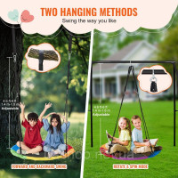 Vevor 317648 Swing Tree Vivvor, 40-дюймовий гойдалки для тарілки, потужність ваги 750 фунтів, сидіння з тканини Oxford 900d з 2 Vevor 317648 Swing Tree Vivvor, 40-дюймовий гойдалки для тарілки, потужність ваги 750 фунтів, сидіння з тканини Oxford 900d з 2