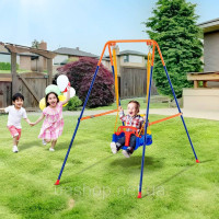 Vevor 317642 Гойдалка A-Frame для дітей 3 в 1, навантаження до 90 кг, регульована висота до 1,5 м, міцна конструкція, замки