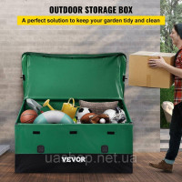 Vevor 317662 660L відкритий ящик для зберігання 155x63x75cm промислового рівня PE брезентовий садовий ящик водонепроникний Vevor 317662 660L відкритий ящик для зберігання 155x63x75cm промислового рівня PE брезентовий садовий ящик водонепроникний