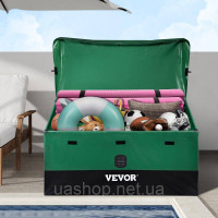 Vevor 317663 Ящик для зберігання на відкритому повітрі 440L 122 x 63 x 75 см Промисловий рівень брезентовий брезентовий