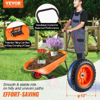 Vevor 317675 тачка транспортна тачка будівельна тачка штовхач 180кг 125х63х82см Vevor 317675 тачка транспортна тачка будівельна тачка штовхач 180кг 125х63х82см